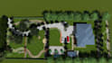 design and render 3d park garden
