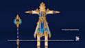 create a 3d character model for games and animation