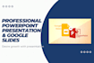 design stunning powerpoint and google slides presentations
