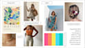 create aesthetic mood board with colors