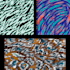 a seamless pattern with animal skin print