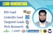 targeted b2b lead generation, email list, and web scraper