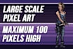 make a pixel art character of all kinds