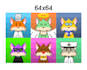 create pixel art nft traits and a base character for you