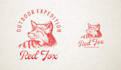 logo wild animal hunting in ructic style
