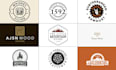 modern wood work and carpentry logo design