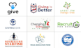 modern non profit event or charity logo design