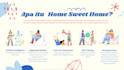 design attractive flat style presentation slides