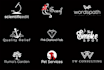 do unique combination 3d logo design