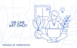 draw minimal modern line art illustration