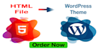 convert html template to wordpress theme