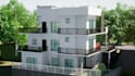 design house exterior model, 3d rendering, walkthrough