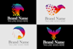 do creative birds, falcon, parrot and owl logo design