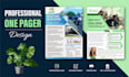 design modern printed marketing flyer, leaflet, sales sheet
