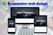 do responsive and professional web design