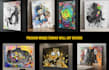 create unique canvas wall art, digital art and mockups