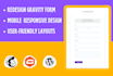 create a gravity form contact form wordpress form design