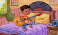 illustrate watercolor children story book illustration and children picture book