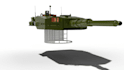 design 3d modeling tank mbt leopard 2a4