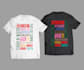 do tshirt design and mock up