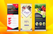 rollup, feather flag, pop up, pull up, retractable banner, sign design in 6 hour