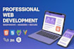 develop modern web applications using django, aspnet, react, vue, or next