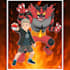draw you with your pokemon team in amazing quality