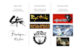 create hand drawn calligraphic design by brush