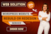 build, create, redesign or clone your wordpress website