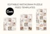 design an instagram puzzle feed template for your brand