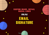 create HTML email signature for outlook,gmail etc