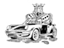 draw simple black and white illustration