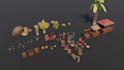 create stylized, low poly models, game props or asset packs