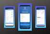 make responsive android app frontend xml layouts and UI in android studio