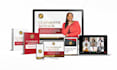 design online course cover and digital product mockup bundle