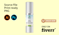 do cosmetic label and cbd label design with mockup