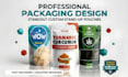 design premium pouch packaging, mylar bag and food packaging
