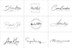 design luxury  signature, cursive, and handwritten logo