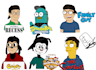 draw you in 6 different cartoon style