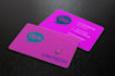 design stylish transparent plastic business card