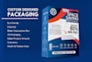 design clean box packaging design with mockup