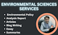 assist environmental science related tasks