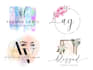 create watercolor logo design