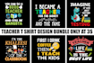 create unique teaching t shirt design
