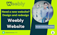 design or redesign wix weebly squarespace website
