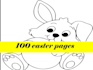 design  100  easter pages coloring book for kdp