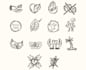 create custom hand drawn icon set