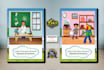 do children book cover and book illustrations