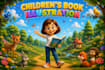 design children story book, storybook illustration, picture book illustration