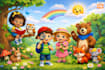 illustrate children story book illustration, animal picture book illustrations